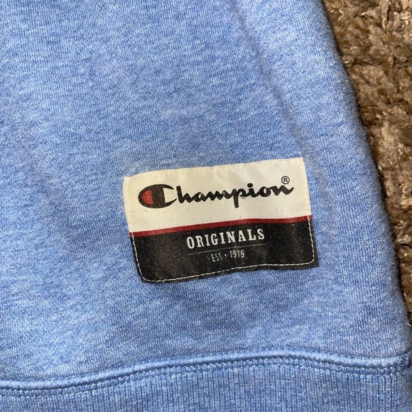Champion heather blue unisex crew neck sweatshirt 2X excellent condition - Picture 2 of 4